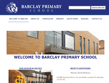 Tablet Screenshot of barclayprimary.net